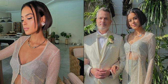 Eva Celia's Appearance at Her Stepfather's Wedding, a Combination of Traditional and Hot