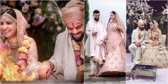 FOTO: PERNIKAHAN ANUSHKA SHARMA - VIRAT KOHLI, BAHAGIA 