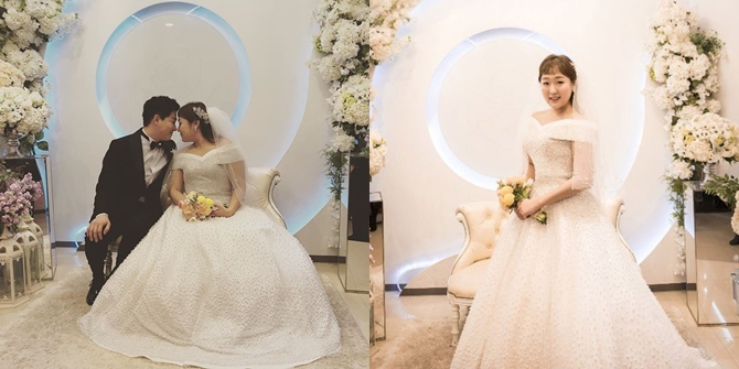 Beautiful Wedding Photos of Comedian Lee Soo Ji in a Wedding Dress