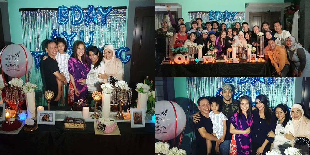 Surprise Birthday Party for Ayu Ting Ting, Simple with Family