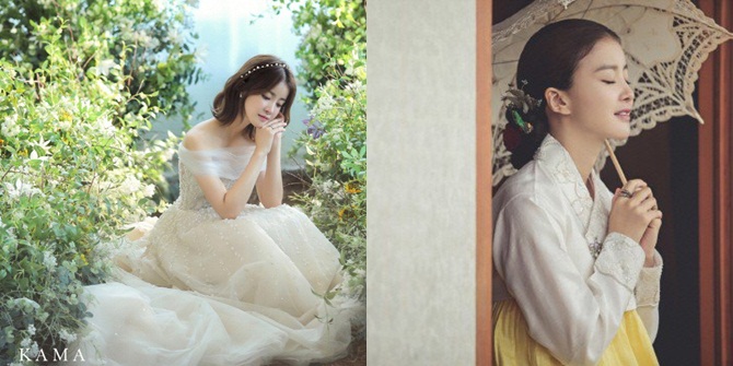 FOTO: PREWED LEE SI YOUNG, CANTIK KENAKAN DRESS PUTIH 