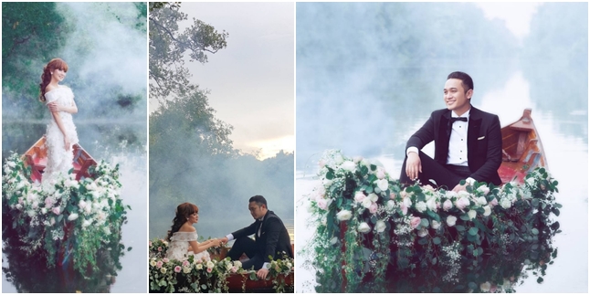  FOTO PREWEDDING GILANG DIRGA ADIEZTY ROMANTIS PENUH 