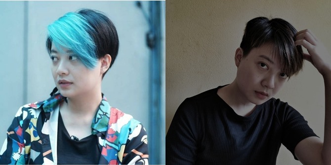 Leony's Latest Appearance with a Blue-Colored, Boyish Pixie Haircut!