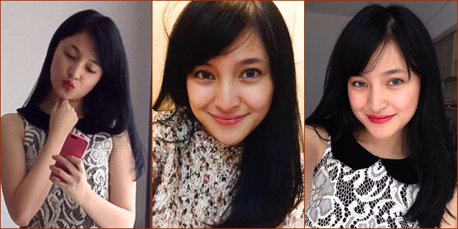  FOTO RAMBUT  KEMBALI HITAM MARSHANDA  MAKIN CANTIK BADAI 