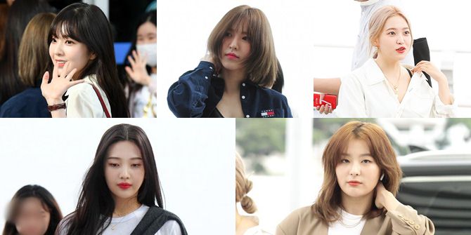 Red Velvet's Beautiful Photos on their way to Indonesia