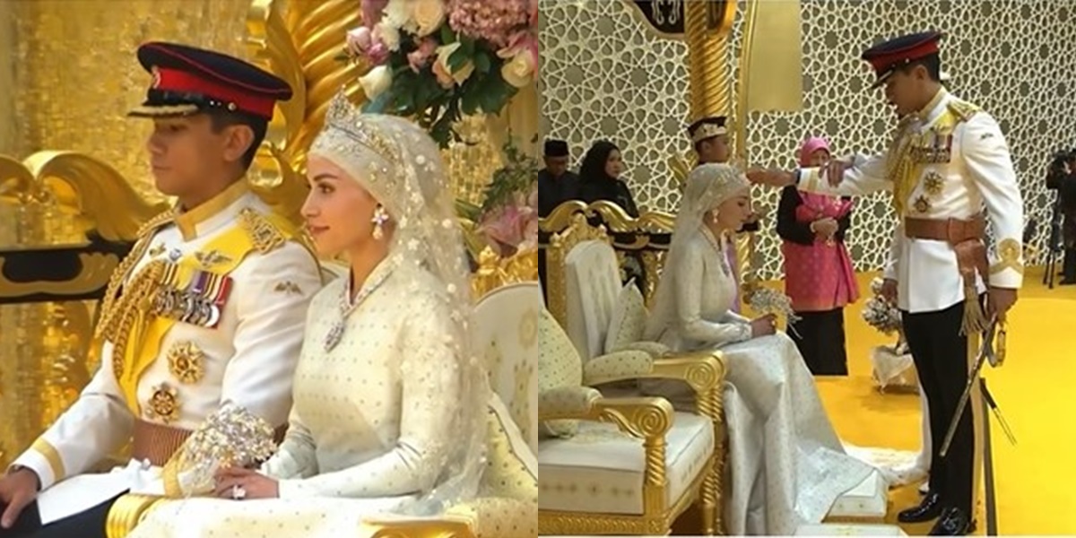 Luxurious Reception Photos of Brunei Prince Mateen and Anisha Rosna at Istana Nurul Iman, Greeting the People