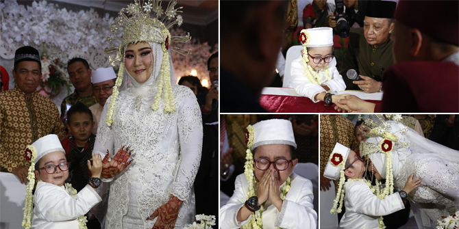 PHOTO: Officially Marrying Selvi, Daus Mini Cries After the Marriage Vows