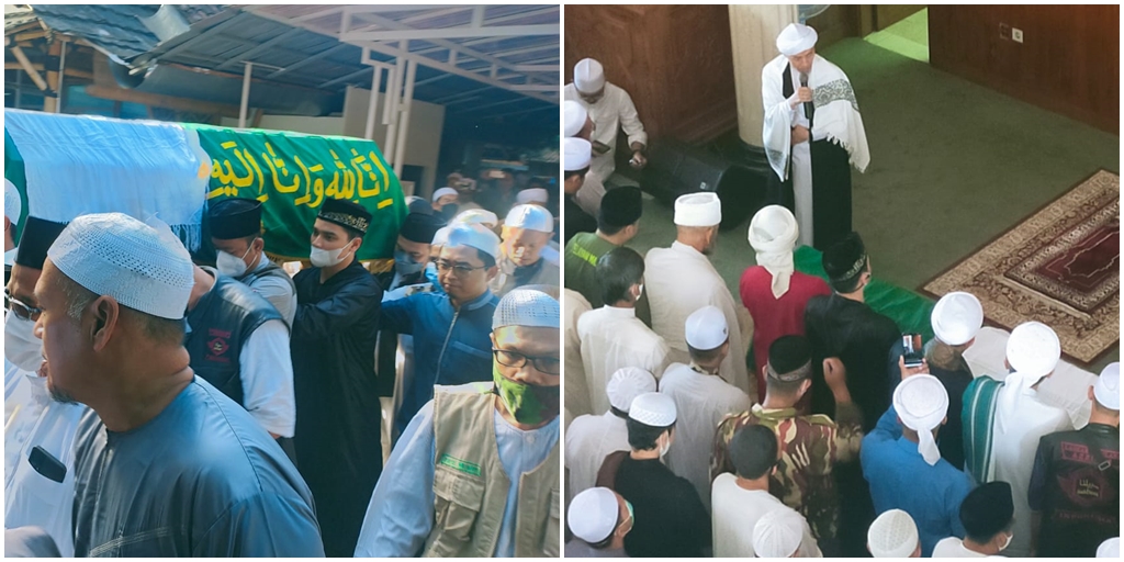 Photo of Ameer Azzikra's Funeral Prayer, Alvin Faiz Joins the Funeral Procession - Praying Right in Front of the Coffin