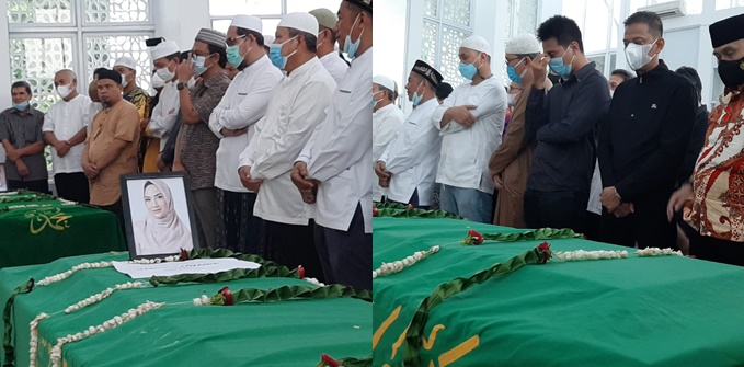 Photos of Funeral Prayer for Vanessa Angel and Bibi Ardiansyah, Featuring the Beautiful Smiling Portrait of the Deceased