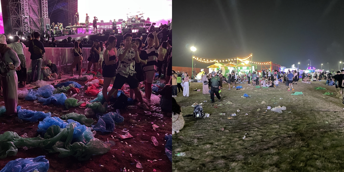 Photo: Scattered Trash at Head In the Clouds 2022 Concert, Flood of Criticism from Netizens