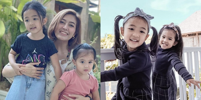 Photo of Sasa and Lea, Yenny AFI's Beautiful Children, Cute Siblings Love Dressing Alike