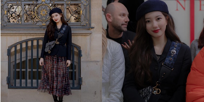 PHOTO: Beautiful Style of Suzy in Dior at Paris Fashion Week