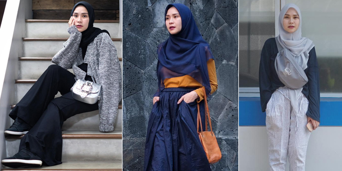 FOTO Style Hijab Casual Zaskia Adya Mecca Simple Tetap 