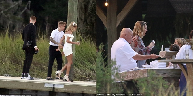 Guest Photos at Justin Bieber and Hailey Baldwin's Wedding Dinner, There's His Grandfather