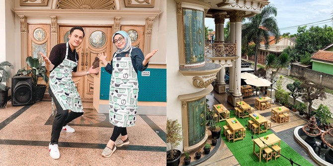 Luxurious House Terrace Photos of Muzdalifah Transformed into a Cafe and Coffee Shop