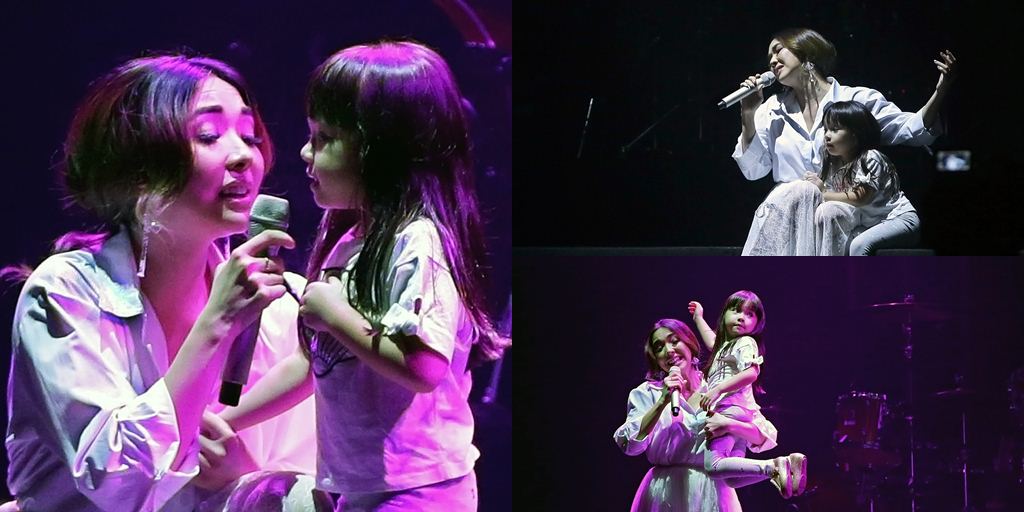 PHOTO: Cute Behavior of Gempi on Lukas Graham Concert Stage in Jakarta