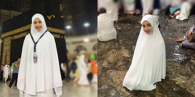 PHOTO: Tsania Marwa Umrah, Happy to Take Photos at Marwah Hill