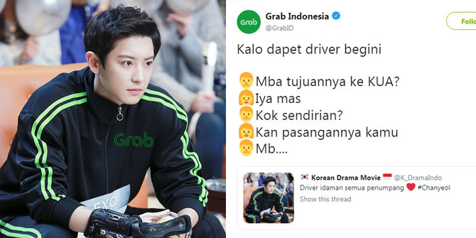 Viral Photo of Chanyeol EXO Wearing Online Motorcycle Taxi Jacket, Making Fans Emotional