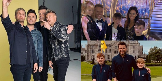 Photo of Westlife with Wives/Fiancées and Children, a Family Full of Love