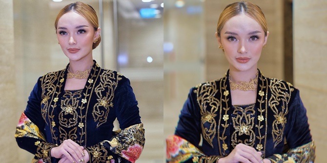 Zaskia Gotik Looks Elegant When Wearing Kebaya, Her Blonde Hair is Beautifully Tied Up