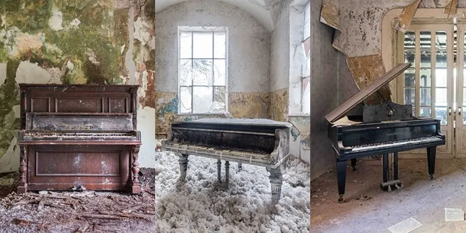 Fotografer Ini Abadikan Piano Usang di Rumah Tak Berpenghuni