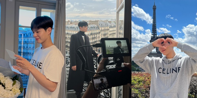 So Handsome, Makes You Love Him, Photos of Park Bo Gum During his Time in Paris for Celine Fashion Show Event - Visited the Eiffel Tower