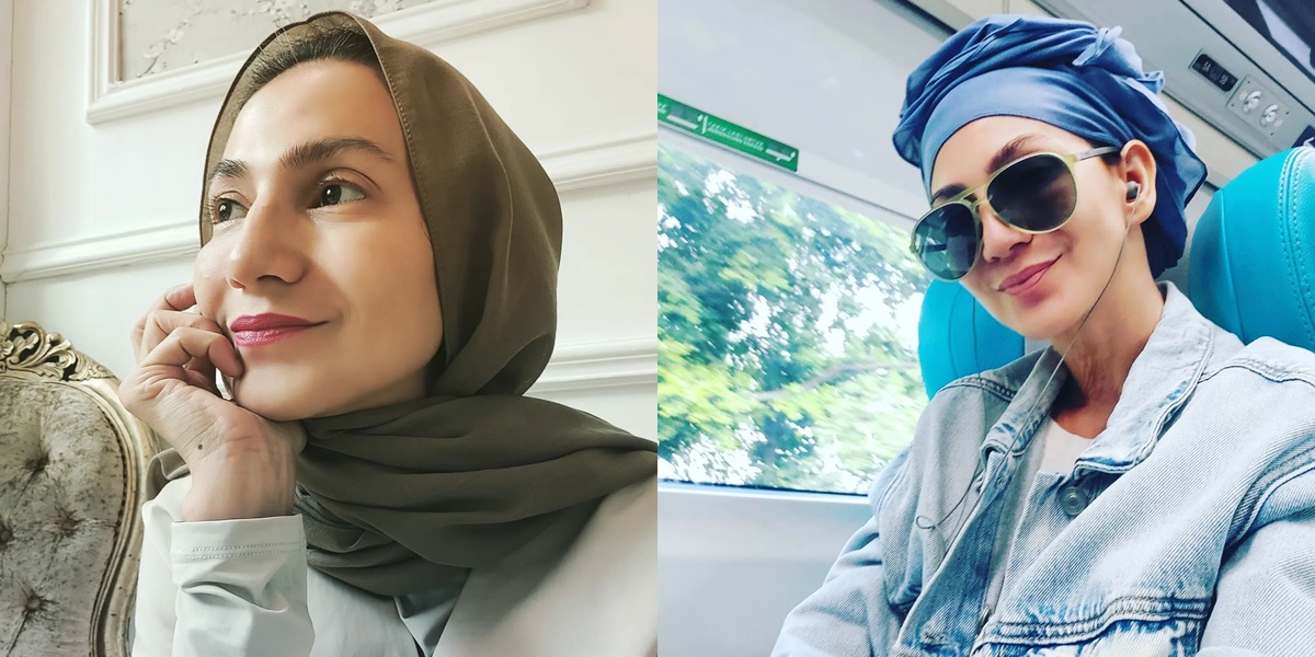 Wanda Hamidah's Hijab Style that Shows Neck and Hair, Hopes for No Praise or Criticism