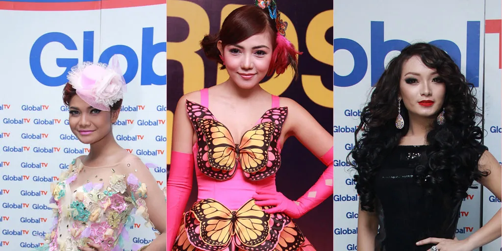 GAYA FASHION 3 SELEBRITI CANTIK DI GLOBAL SERU AWARD 2014 