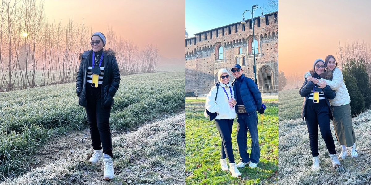 Ayu Ting Ting's Style During Vacation in Europe, Unveiling Hijab - Replacing with Hood