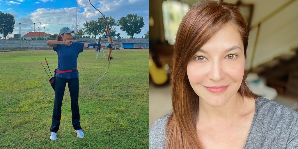 Her Style Floods Praise and Always Beautiful, Check Out 7 Photos of Tamara Bleszynski Practicing Archery in Traditional Balinese Attire Called Srikandi