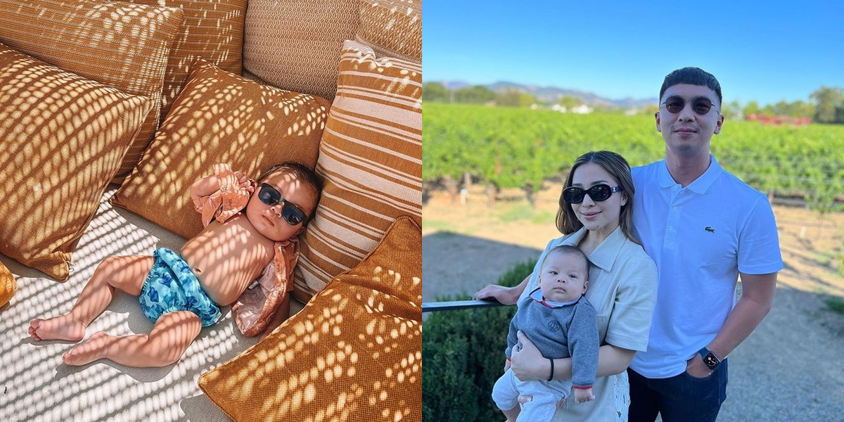 Super Cute, First Picture of Baby Izz, Nikita Willy's Child, Playing at the Beach - Sunbathing with Sunglasses