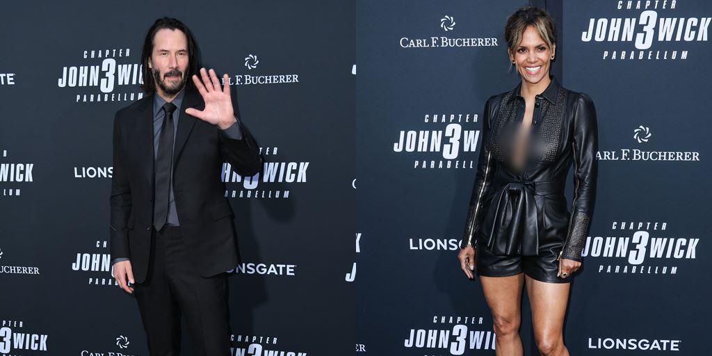 Halle Berry Shows Off Undercut Hair on the 'JOHN WICK 3' Red Carpet