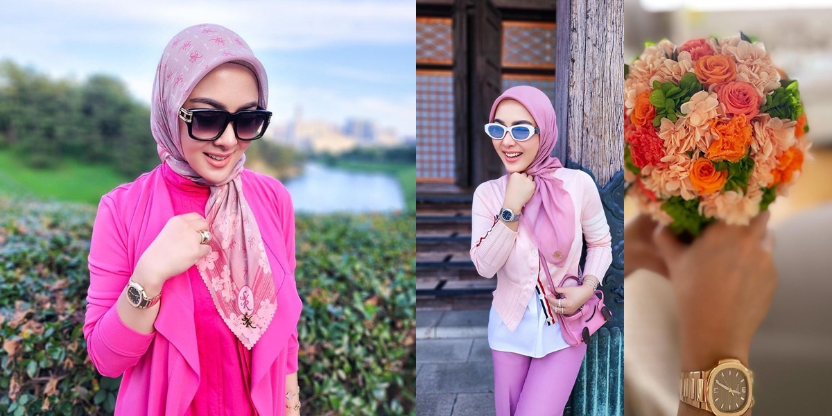 Haters Accuse It's Only a Loan, 8 Photos of Syahrini in Tokyo Wearing 2 Watches from Reino Worth Rp 3.6 Billion