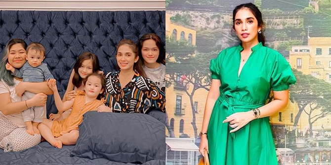 Mother of 5 Children, Here's Ussy Sulistiawaty's Portrait When Taking Care of Her Baby - Hot Mom Shows Off Slim Body and Still Beautiful