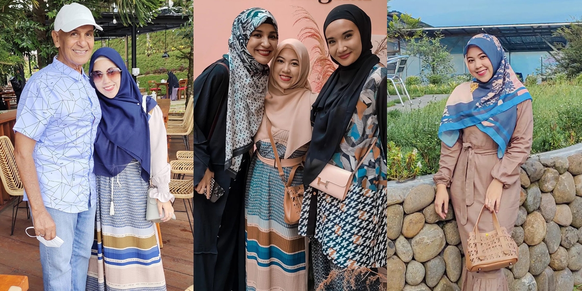 Stepmother Younger Than Shireen & Zaskia, 10 Photos of Santi Mark Sungkar's Wife - 45 Years Age Difference with Her Husband