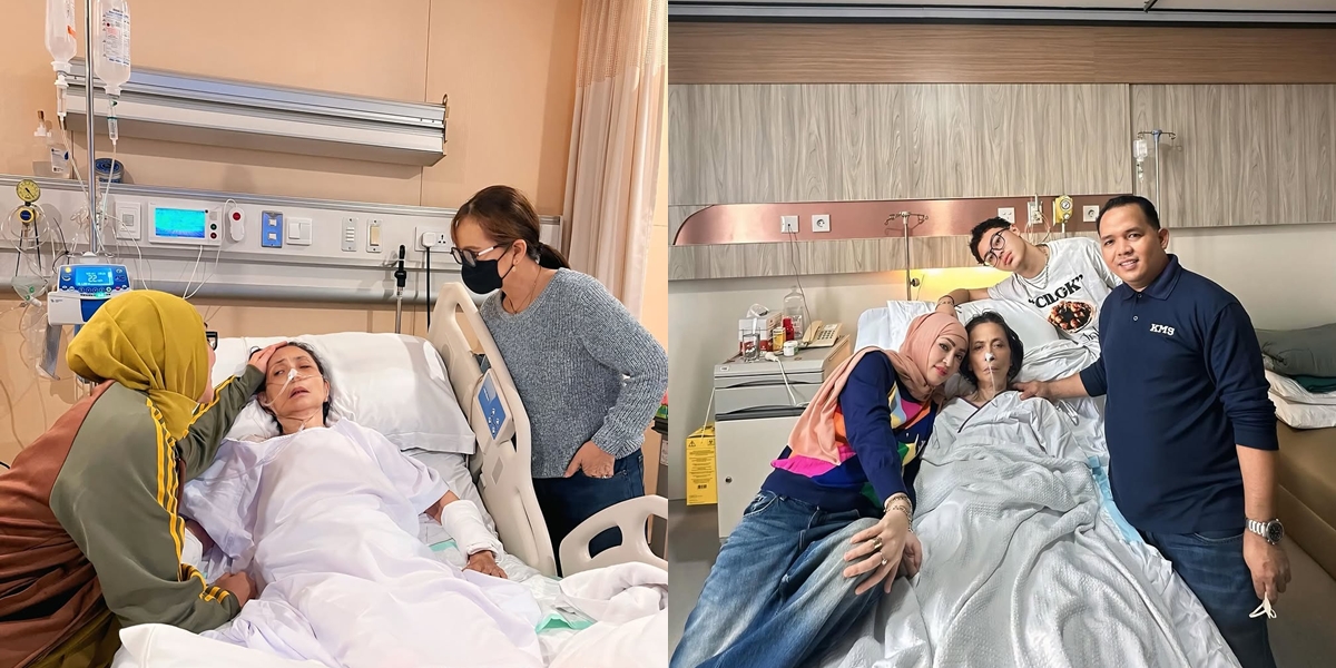 Mother Asks to Listen to Spiritual Songs, Here Are 8 Photos of Angelina Sondakh Grateful to Accompany Her Mother Despite Having to Struggle Alone