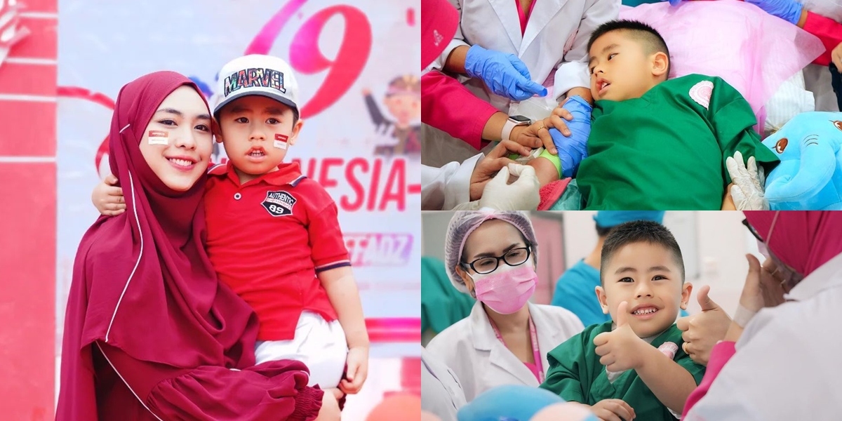 Suffering from a Rare Disease, Here are 8 Photos of Oki Setiana Dewi's Child Undergoing Stem Cell Therapy Up to 5 Times - Injected Every Day 