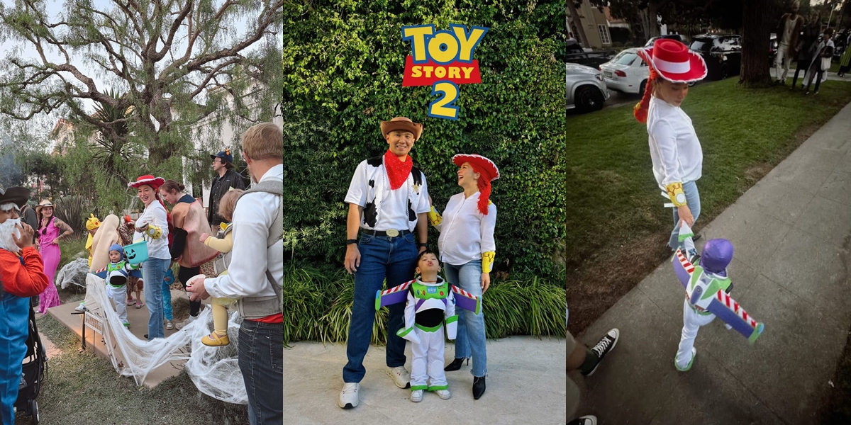 Join the Halloween Celebration in America, Here are 8 Photos of Nikita Willy and Family Dressed as 'TOY STORY' Characters, Indra Priawan is Said to Resemble Tantowi Yahya