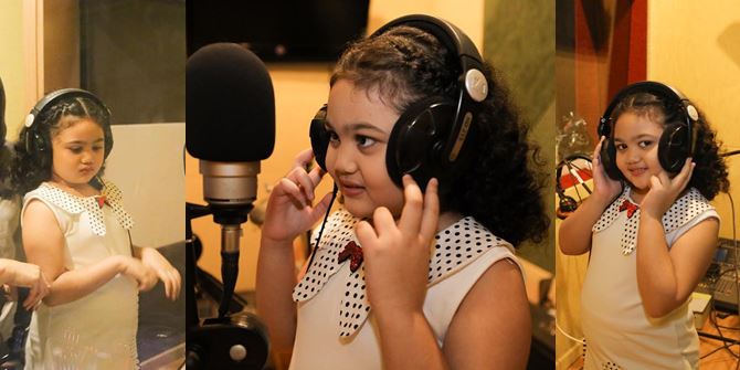 Follow in Krisdayanti's Singing Footsteps, Let's Take a Peek at Amora During Recording