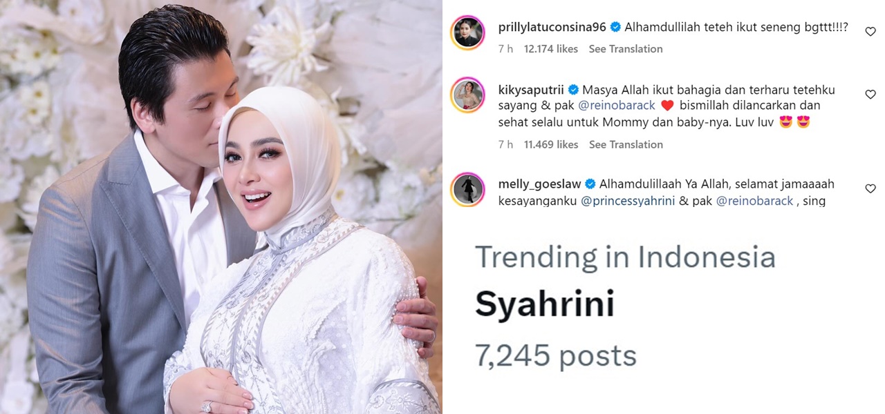 This is Congratulations for Syahrini's Pregnancy from Celebrities, Making All of Indonesia Grateful and Happy