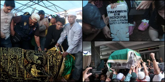 FOTO - OLGA MENINGGAL, INILAH POTRET TERAKHIR JENAZAHNYA 