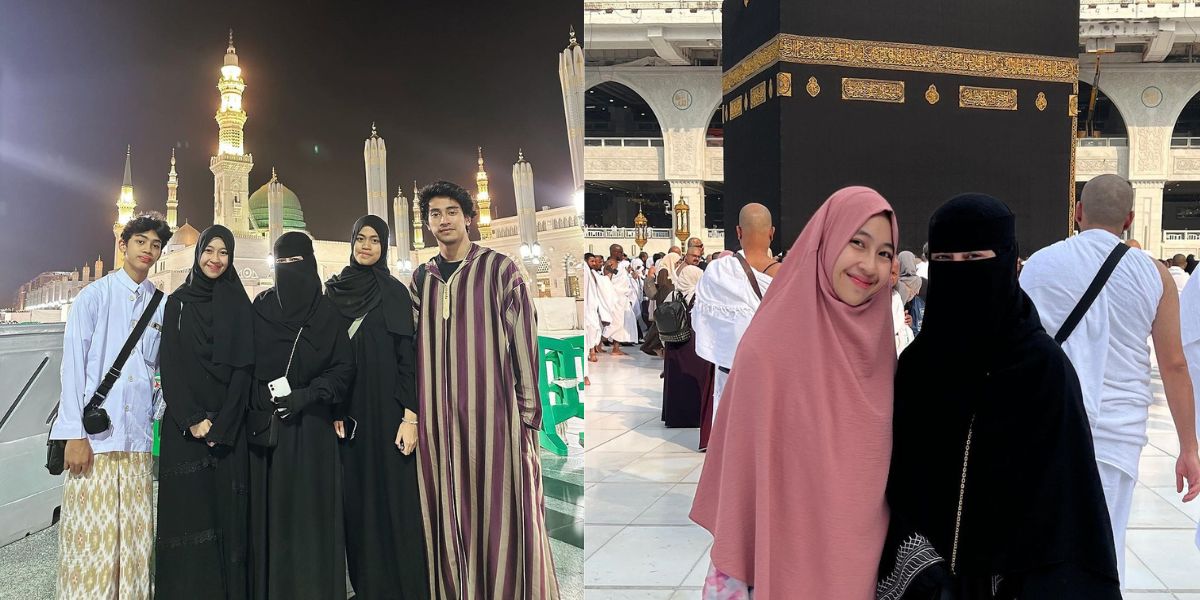 Take a peek at 8 Photos of Adiba Khanza who Made Time for Umrah with Family Before Getting Married