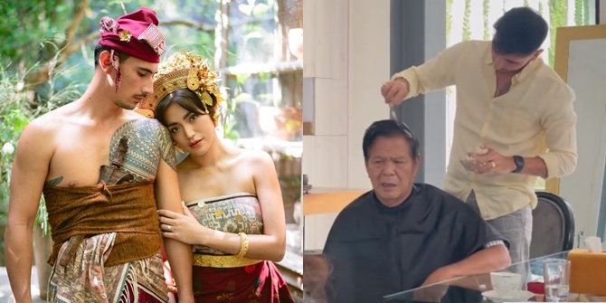 Sneak Peek at Vincent Verhaag's closeness with Jessica Iskandar's Family a Day Before the Wedding, Even Polishing the Hair of the Father-in-Law!