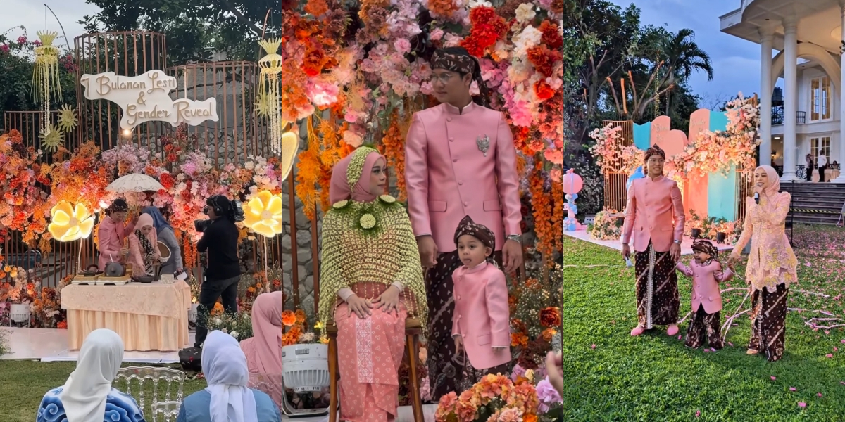 It's A Baby Girl! 7 Photos of the Festive Gender Reveal for Lesti Kejora's Second Pregnancy - Beautiful Mom in a Pink Kebaya