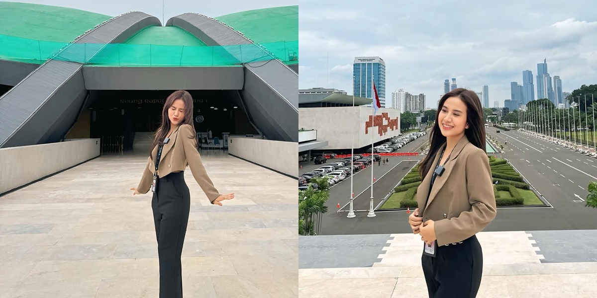 As an Intern, Here are 8 Photos of Mayang Lucyana at the House of Representatives of the Republic of Indonesia