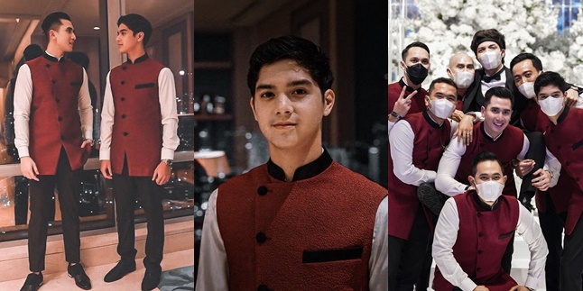 Being a Handsome Groomsman, Here are 8 Photos of Al Ghazali at Atta Halilintar & Aurel Hermansyah's Wedding