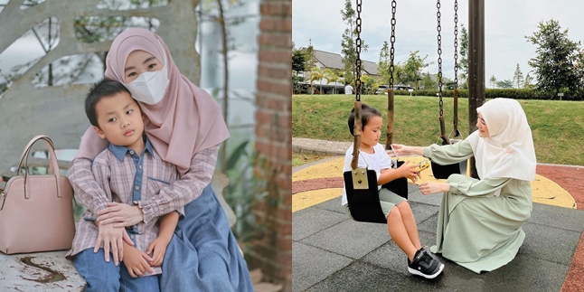 Being a Single Mother, Take a Look at 8 Happy Photos of Larissa Chou Taking Care of Her Child Alone After Divorcing Alvin Faiz - 