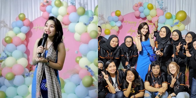 Being a Singer at Her Own Event, Here are 7 Photos of Ayu Ting Ting's Birthday Celebrations with Fans - Her Casual Look with Sleeveless Dress