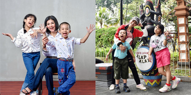 Being a Single Mom, Here's the Happy Portrait of Intan RJ with Her 2 Children After Her Husband's Passing