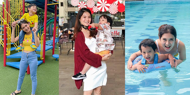 Being a Single Parent at a Young Age, Here are 10 Hot Mama Vinessa Inez's Portraits while Taking Care of Her Only Son